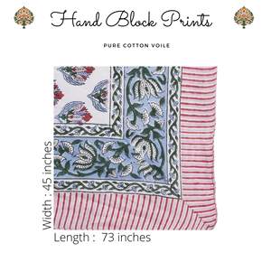 Sarong en coton imprimé à la main de qualité supérieure pour femmes, léger, idéal comme paréo de bikini, pour la plage et les vacances d'été - Product Image 5