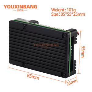 Custodia in Metallo per Raspberry <span class=keywords><strong>Pi</strong></span> 4a Generazione, Scatola in Lega di Alluminio per Raspberry <span class=keywords><strong>Pi</strong></span> 4B+, Custodia di Raffreddamento 4B, Accessori - Product Image 2