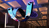 Pantalla LED Flexible para Interiores X,X, Módulo LED Curvable de Alta Escala de Grises para Paredes de Contenido Comercial en Interiores