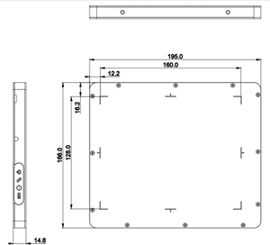 H1613HSA-BG 15MV Détecteur plat d'imagerie haute énergie avec capteurs en silicium amorphe - Product Image 1