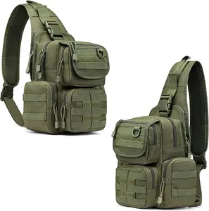 Gujia Outdoor Hunting Training Zaino 12L Tactical Sling Bag Pack Sling Shoulder Range Backpack for Concealed Carry