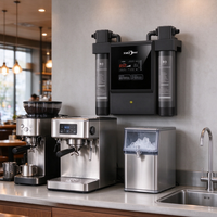 Système de filtration d'eau par osmose inverse 2400 GPD avec purificateur UV, machine RO commerciale sous évier pour restaurants et cafés