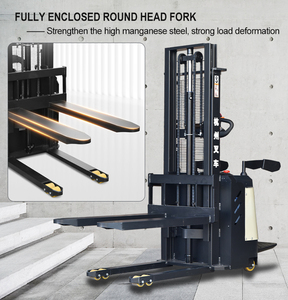 Hangcha CE ISO allée étroite 2000kg gerbeur élévateur 2000mm entièrement automatique debout électrique gerbeur de palettes chariots élévateurs - Product Image 4