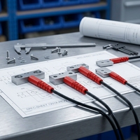 Capteurs optiques à fibre optique miniatures ultra-minces F&C FFRW-42TZ, communication bidirectionnelle, support plat, espaces confinés