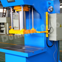 Presse hydraulique à colonne unique 200T Y41 à commande servo, précision de déplacement, système hydraulique Rexroth pour pompe moteur
