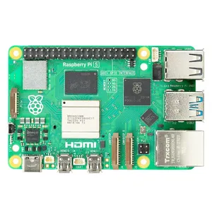 نموذج رسمي أصلي لـ Raspberry Pi 5 موديل Pi5 ذاكرة وصول عشوائي سعة 4 جيجابايت/سعة 8 جيجابايت بخيار Broadcom طراز BCM2712 SOC 4Kp60 HEVC فك الترميز ثنائي النطاق 802.11ac شبكة Wi-Fi