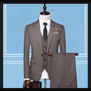 <span class=keywords><strong>Costume</strong></span> de <span class=keywords><strong>mariage</strong></span> décontracté pour jeunes hommes, style américain professionnel, col en V, simple boutonnage, respirant, braguette boutonnée, grandes tailles - Product Image 4