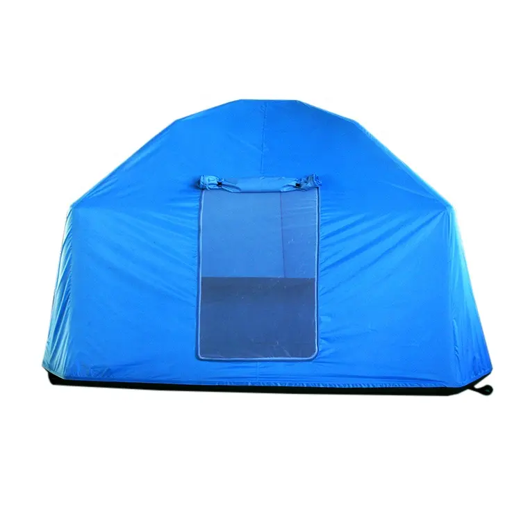 Barraca de acampamento inflável com 4 estações, barraca à prova d'água para 2 pessoas