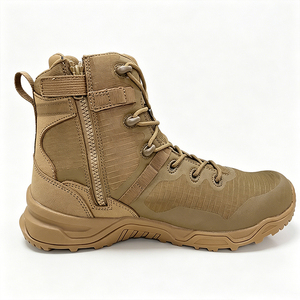 Bottes tactiques légères DF22 TSB04 pour hommes, hautes, en nylon imperméable, pour la randonnée en plein air, la montagne, toutes saisons, beige - Product Image 1