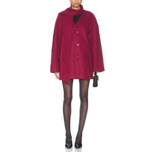 <span class=keywords><strong>Manteau</strong></span> en Laine Décontracté Ample à Trois Boutons et Manches Longues pour <span class=keywords><strong>Femme</strong></span>, Style Rétro Européen et Américain, Nouvelle Collection Hiver 2026, Fabrication Personnalisée - Product Image 1