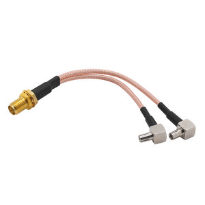 เสาอากาศใช้สายโคแอกเชียลสาย RG316คู่เต้าเสียบสาย TS9โค้งงอเชื่อมต่อกับ SMA หญิงหลุม316สาย RP-SMA อินเตอร์เฟซ - Product Image 5