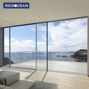 <span class=keywords><strong>Porte</strong></span> coulissante panoramique ultra-étroite en aluminium sans rail RICHOCEAN pour extérieur, avec verre Low-E, pour villa - Product Image 3