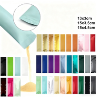 Sachet d'emballage personnalisé en aluminium à trois soudures latérales, étanche, pour poudre de matcha, protéines, snacks et café
