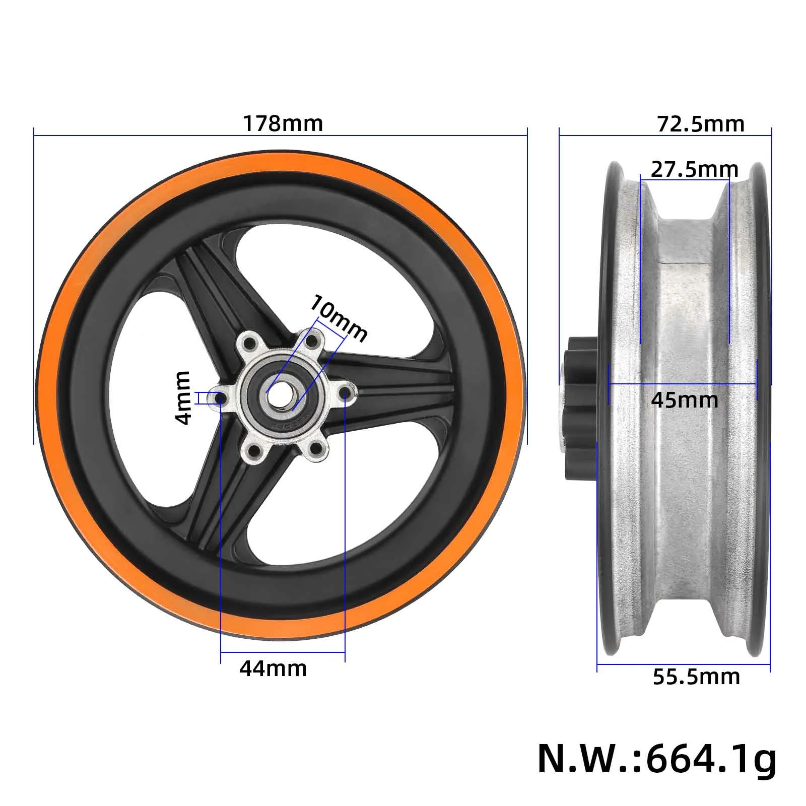 Moyeu avant Kukirin G3 HP25062791-1