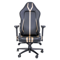 Chaise de jeu ergonomique en cuir PU pour l'e-sport, siège réglable, fonction d'inclinaison pivotante avec accoudoirs pour ordinateurs
