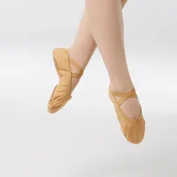 Zapatos de Ballet Personalizados para Niñas, con Suela de Gamuza, Suaves, para Danza, OEM y ODM