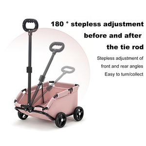 Carrito Plegable de 4 Ruedas para Perros, Cochecito para Mascotas para Viajar, Ir de Compras, Caminar y Jugar - Product Image 2
