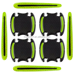 Accesorios para exteriores de coche 3D 5D fibra de carbono manija de puerta de coche pegatina protectora - Product Image 3