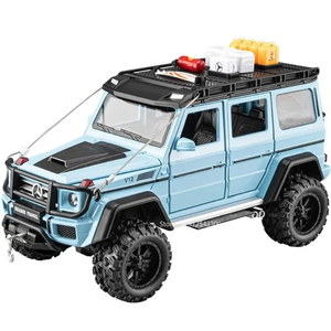 รถโมเดล BRA-BUS G550 4x4 ผลิตจากโลหะ ขนาด 1:24 รถ SUV หรูหราแบบออฟโรด ของสะสม ตกแต่งภายในอย่างละเอียด ขนาด 208 ซม. ขับเคลื่อนด้วยแรงเสียดทาน - Product Image 5
