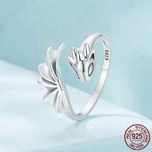 Joyería de Moda para Mujer, Anillo de Moda, Joyería Fina, Conjunto de Joyería de Moda, Plata 925, Anillo de Plata de Ley 925 con Dragón - Product Image 3