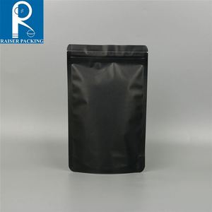 Doypack Mylar สีดำด้านถุงเก็บอาหารถุงยืนขึ้นพร้อมซิปล็อคบรรจุภัณฑ์อลูมิเนียมฟอยล์สำหรับการจัดเก็บและการเก็บรักษาอาหาร - Product Image 3