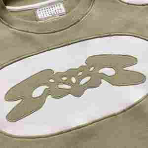 Yingling Cropped Crew Neck <b>Sweatshirts</b> Polyester/Cotton Latest Designer Color Block for <b>Men</b> <b>Crewneck</b> <b>Sweatshirt</b> - Product Image 2