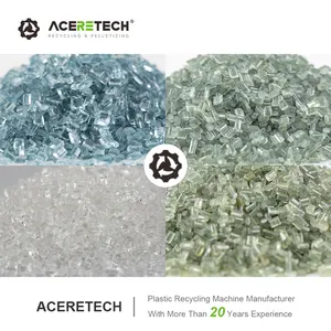 Aceretech 800kg/h Waste PP/PE Industrial Film Recycling Granulator Machine Pelletizing Line ACS-PRO