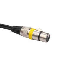 Kabel Ekstensi Y Splitter 3Pin XLR Female Jack ke Dual Male Plug untuk Amplifier Speaker Headphone Mixer