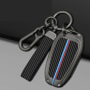 Pour <span class=keywords><strong>CITROEN</strong></span> métallique fibre de carbone motif clé de <span class=keywords><strong>voiture</strong></span> étui sac housse - Product Image 1