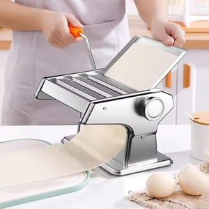 Macchina per Pasta Elettrica Multifunzione in Acciaio Inox 300W con Manovella, Spessore Regolabile e Rullo Lavabile - Product Image 3