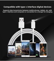 Câble de charge rapide USB-A vers Type-C 3A/5A pour iPhone, ordinateur, écouteurs - gaine en PVC/TPE, conducteur en cuivre étamé, longueurs de 1m à 3m