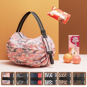 lightweight polyester shopping bag custom logo tote bag advertising grocery bag supermarket retail tote reusable carry bag - Product Image 2