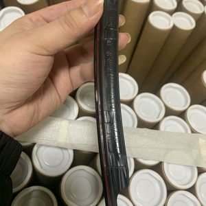 BMW MINI R55 Right Side Center <b>Door</b> Window Trim Black Adhesive <b>Door</b> <b>Plates</b> Minimalist Design - Product Image 3