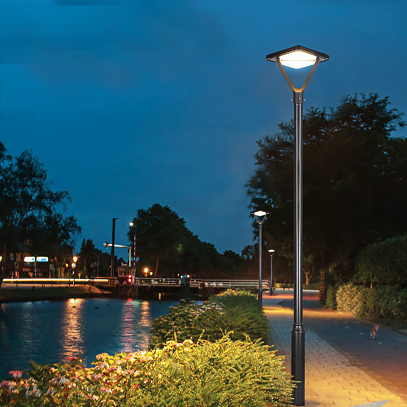 Wholesale Custom Low Price Solar DC Garden Street Light LED 20W 3500K 6000K 3m Split Pole IP65 Remote Control Dimmable CE