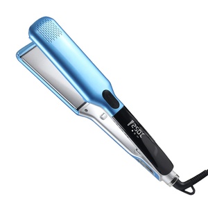 เครื่องหนีบผมเซรามิกไฟฟ้า ที่ม้วนผมได้ ควบคุมอุณหภูมิได้หลายระดับ สำหรับ<span class=keywords><strong>ผม</strong></span><span class=keywords><strong>หน้าม้า</strong></span>ที่<span class=keywords><strong>ม้วน</strong></span>งอนด้านในและยืดผมให้ตรง - Product Image 1