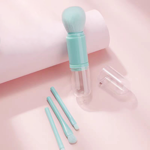 Mini brocha de maquillaje 4 en 1, nuevo estilo, brochas de viaje de fantasía, extensión de polvo de sombra de ojos reutilizable para aplicación de ojos faciales - Product Image 4