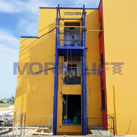 MORN Élévateur de marchandises électrique hydraulique sur mesure 300kg-5000kg, hauteur de levage 1000-10500mm, plateforme 1,5m*1,5m, 2 arrêts, vitesse 5m/min