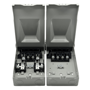 Boîtier de commutation électrique homologué UL, 60 ampères, métallique, avec fusible extractible, étanche, boîtier de déconnexion AC adapté aux systèmes HVAC - Product Image 2
