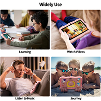 Tablette pour enfants K7 Pro personnalisée, tablette Android pour tout-petits, tablette pour enfants avec étui en silicone, application de contrôle parental
