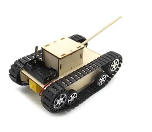 Kinder DIY Holz Elektro Tank Spielzeug Kind Modell Herstellung Lernspiel zeug Kind Eltern-Kind Interaktives Spielzeug für Geschenke