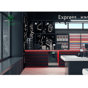 Pioneer-<span class=keywords><strong>cajero</strong></span> de acero inoxidable de alta calidad, diseño de mostrador de efectivo para supermercado - Product Image 3