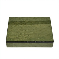 Boîte cadeau en bois plaqué bois de palissandre brillant, couleur chocolat, avec doublure blanche, charnière métallique, logo personnalisé, pour les fêtes musulmanes, emballage alimentaire haut de gamme
