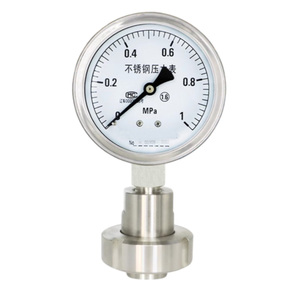 SENRUIKE YTPN-100F 100mm 液封式ステンレス鋼製背面差圧計（トリクランプネジフランジ、ダイヤフラム式） - Product Image 4