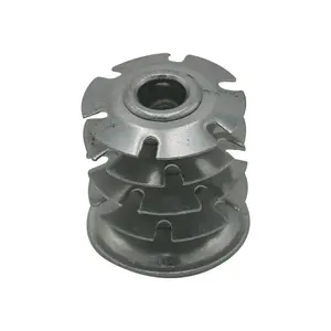 Threaded Spring Inserts for Pipe Fitting Galvanized Steel Plum Blossom Shrapnel Round Tube End Nuts