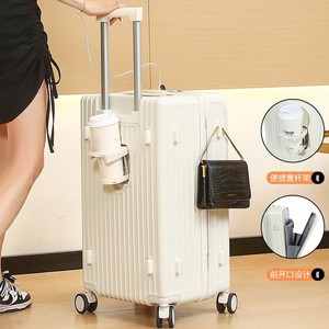 Carry-On Luggage 20-Inch Universal Wheel Trolley Case With Lock Solid Color Durable Swivel Wheels For Leisure Travel - Product Image 4