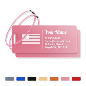 Etiqueta de Equipaje de Metal Impermeable, Nueva y Creativa, Colores y Tamaños Personalizables, Apta para Mochilas y Maletas de Viaje - Product Image 6