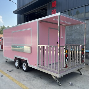 Remolque de Comida de Alta Calidad Tipo Food Truck con Cocina Completa Tráiler <span class=keywords><strong>para</strong></span> Venta en Estados Unidos Totalmente Equipado <span class=keywords><strong>para</strong></span> Cocina Móvil Callejera - Product Image 1