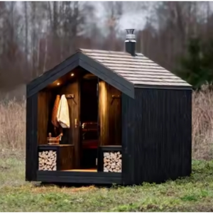 Sauna per Terapia del Calore e Recupero per 5 Persone in Cedro Rosso Canadese 18-65 ° Temperatura regolabile a C - Product Image 1