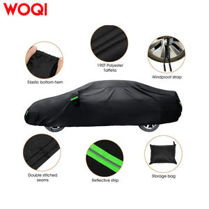 Funda para Auto Woqi para Chevrolet Corvette C3 C4 C5 C6 C7, Impermeable, Protección Exterior, Material Peva Negro, Tallas SMLXL - Product Image 3