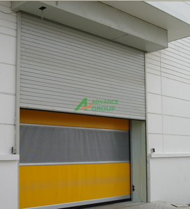 Porte rapide industrielle à enroulement en PVC transparente, haute vitesse, avec rail de sécurité de haute qualité - Product Image 3